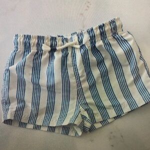 Striped Kids Swim Trunks